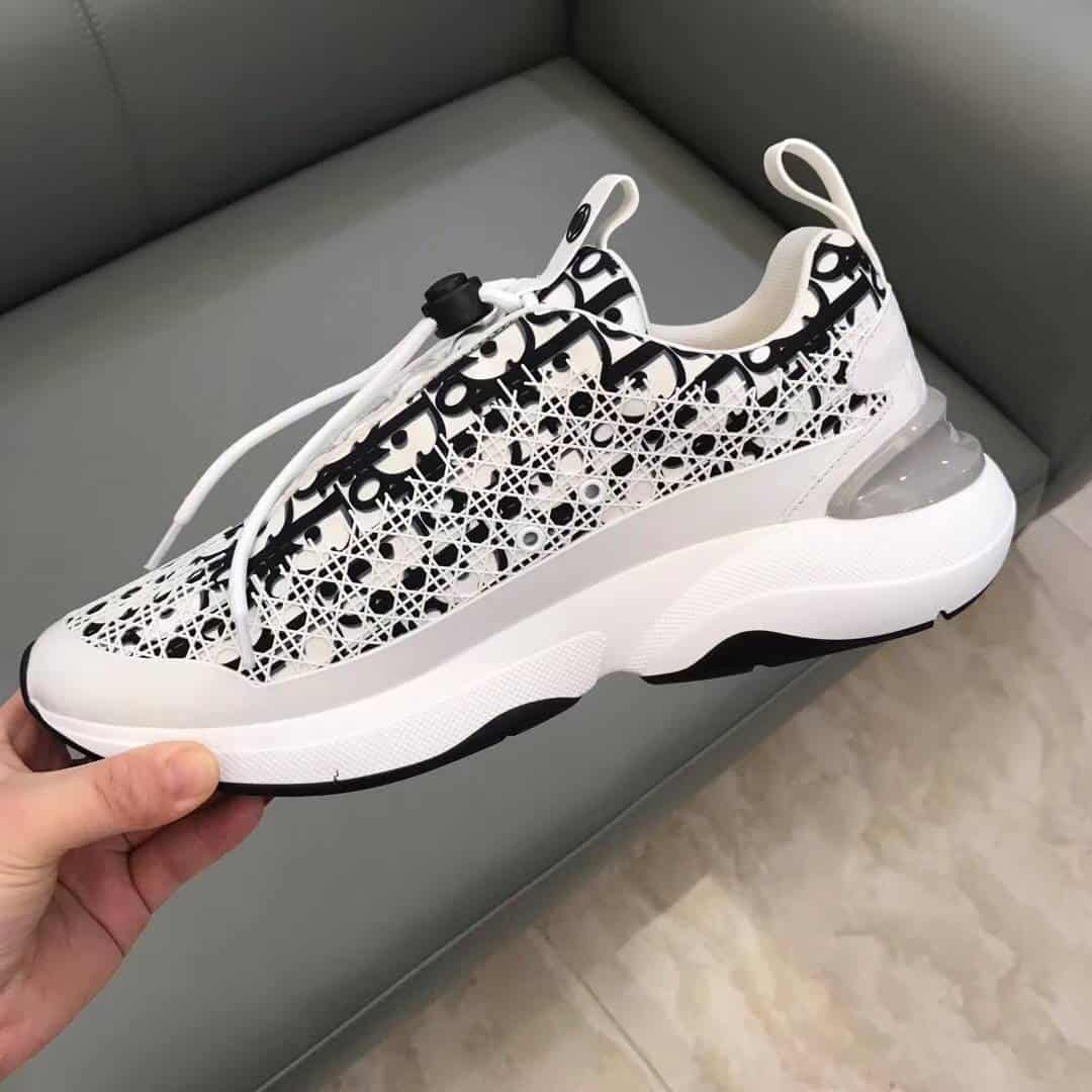 D*or b24 cannage motif black sneaker - cd21