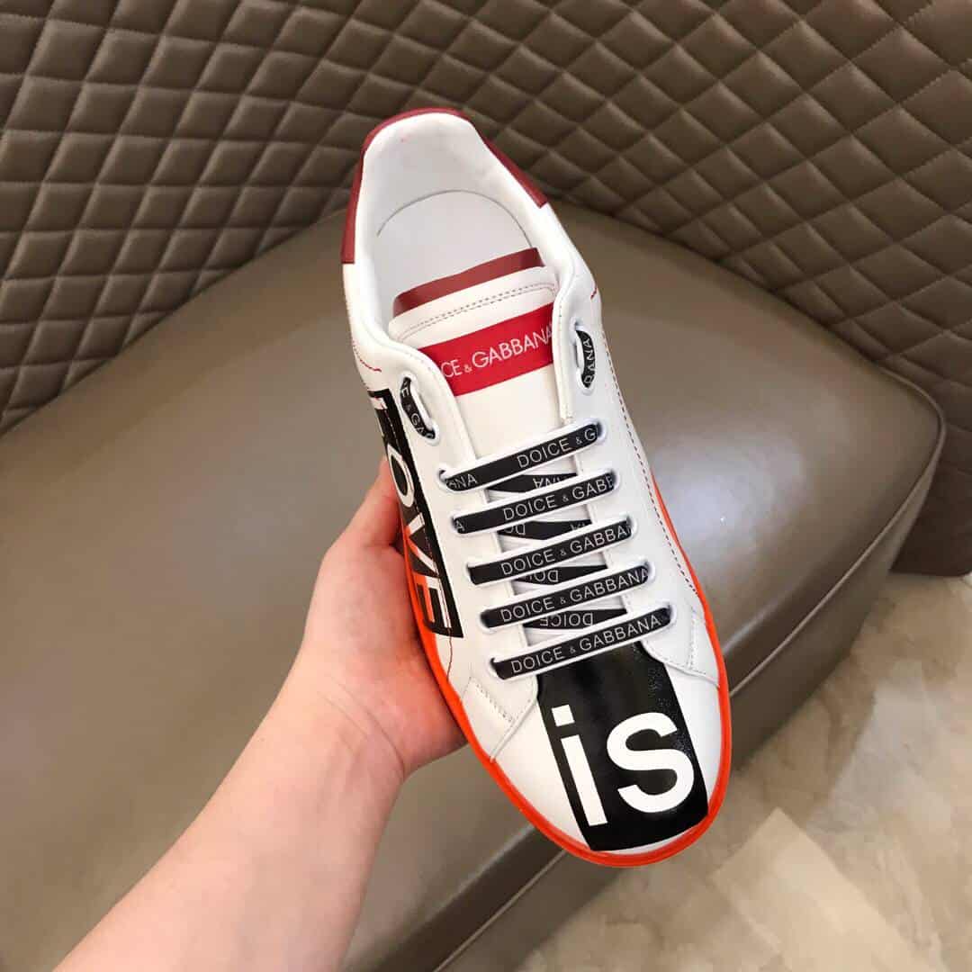 DOLCE & GABBANA PORTOFINO MELT SNEAKERS IN PRINTED NAPPA CALFSKIN - DG16