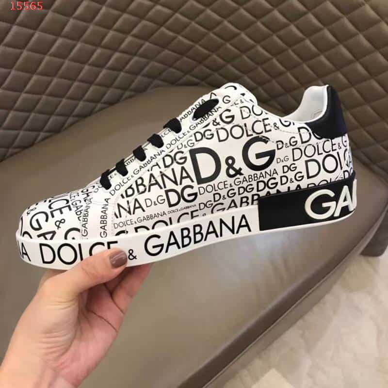 DOLCE & GABBANA LOGO PRINT SNEAKERS - DG13