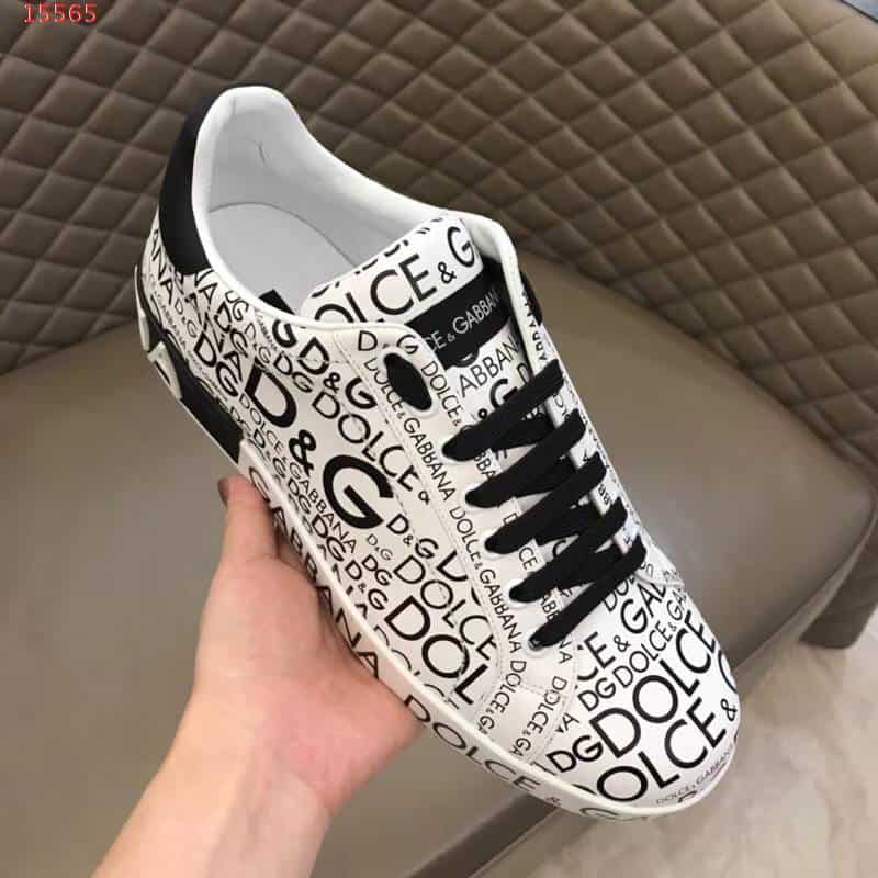 DOLCE & GABBANA LOGO PRINT SNEAKERS - DG13