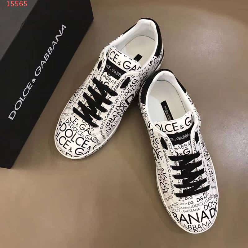 DOLCE & GABBANA LOGO PRINT SNEAKERS - DG13