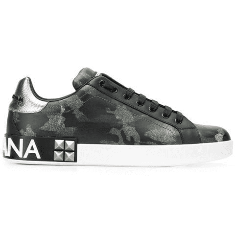 DOLCE & GABBANA PRINTED LOW-TOP TRAINERS - DG10