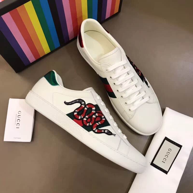 G*u*i ace embroidered sneaker - gc14