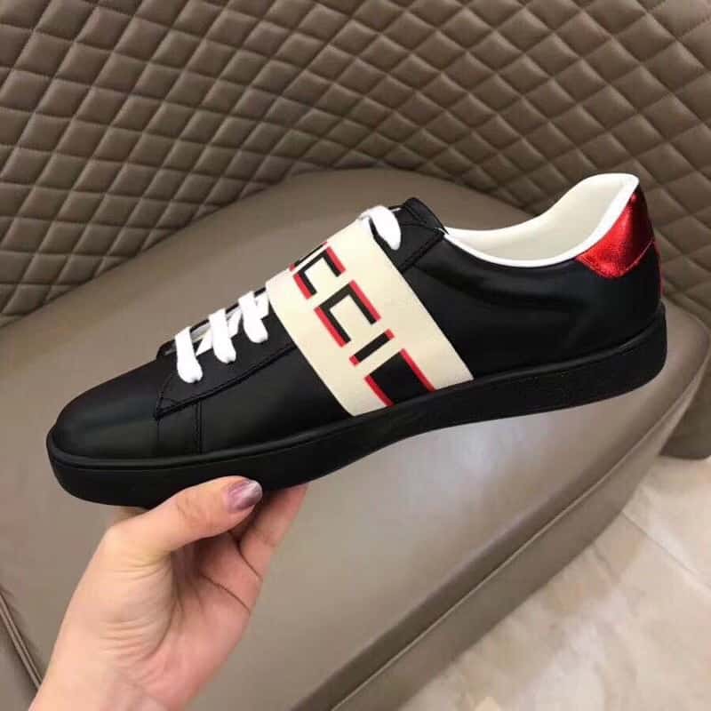 G*u*i stripe leather sneaker - gc4
