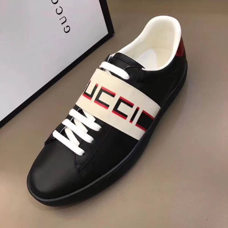 G*u*i stripe leather sneaker - gc4