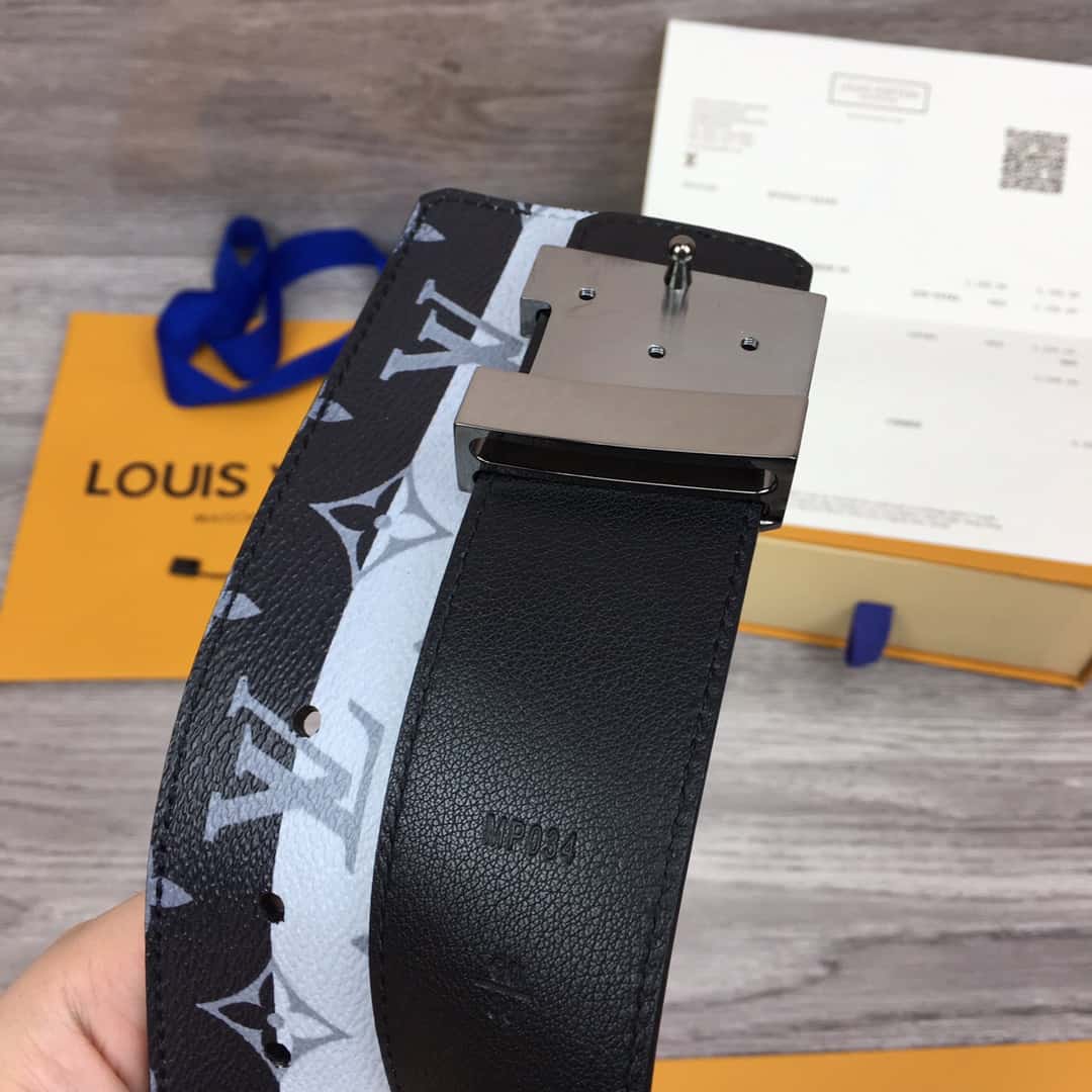 l0*is V*t0n belt initiales monogram e.clipse split outdoor belt - b98