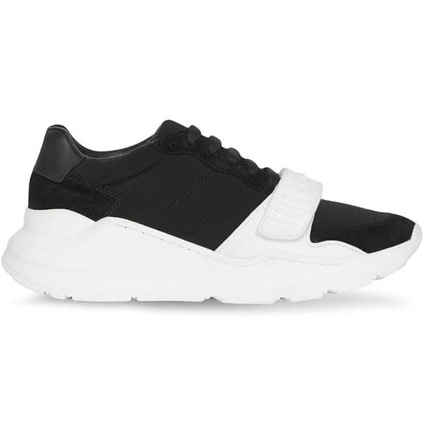 B**rry suede and neoprene high-top sneakers - bbr20