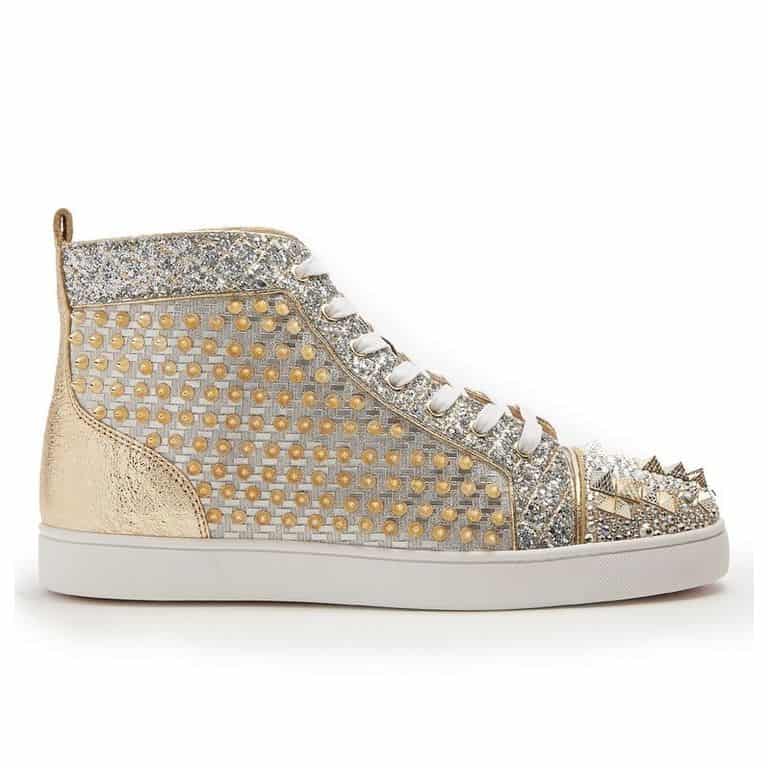 Ch**an louboutin high top sneaker
