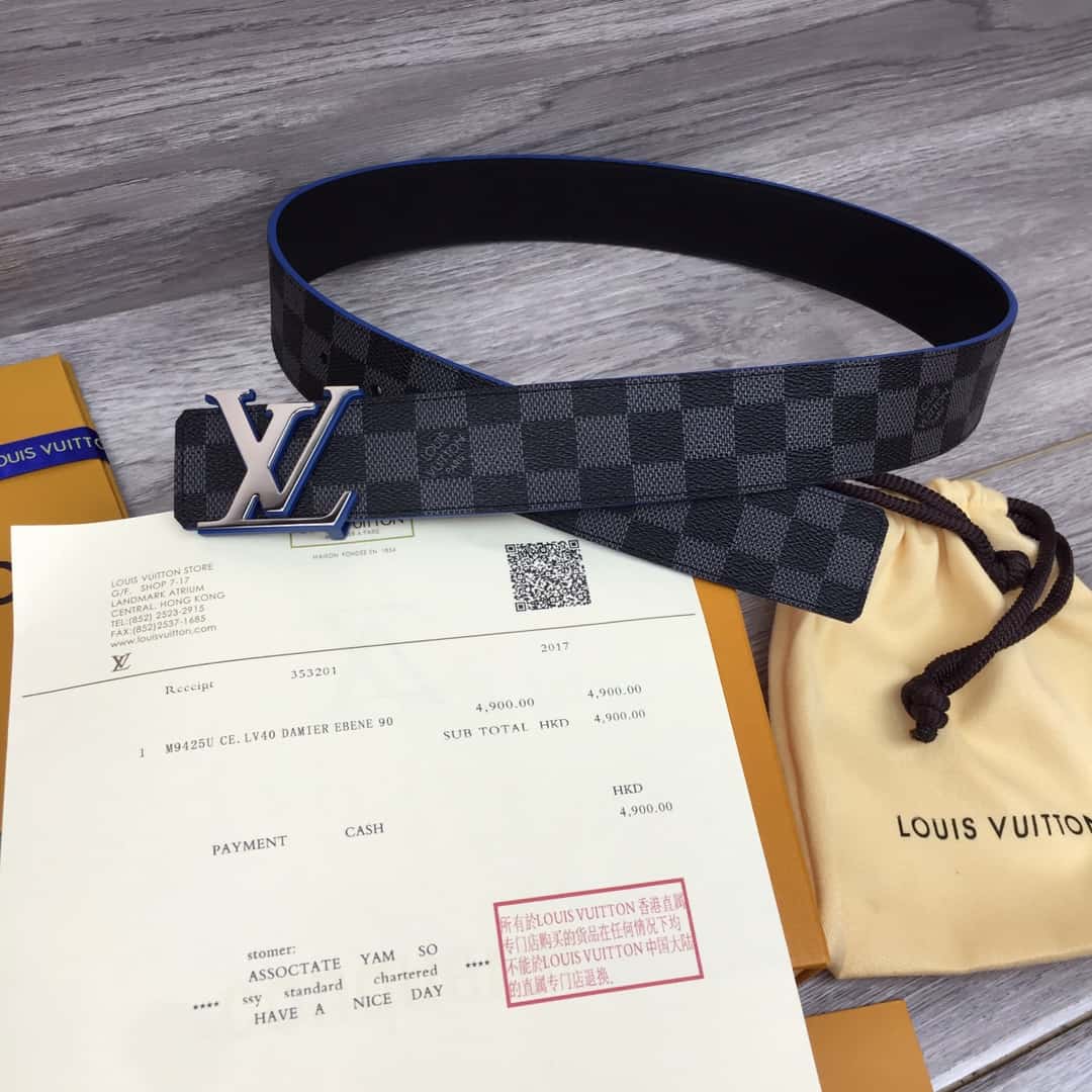 LV INITIALES 40MM RE.VERSIBLE BELT - B96