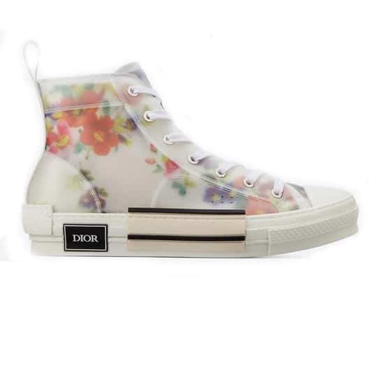 D*or flowers technical canvas "b23" high-top sneaker - cd12