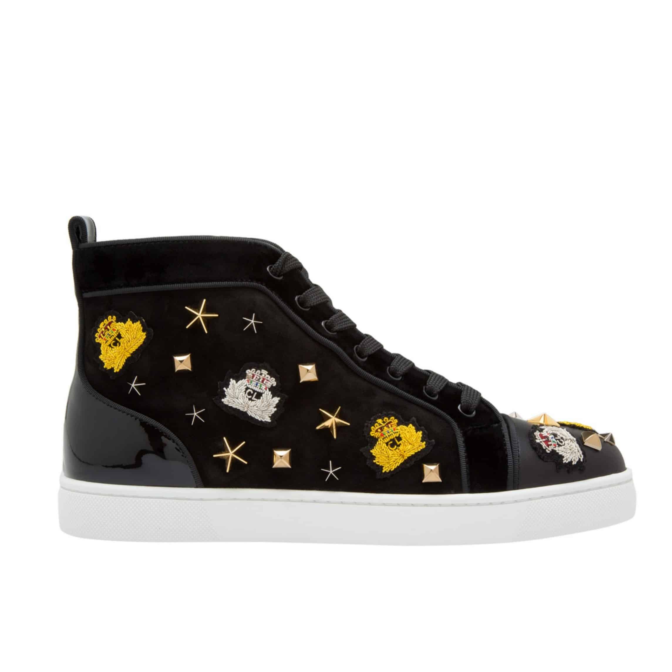 Ch**an louboutin high top sneaker - cl49