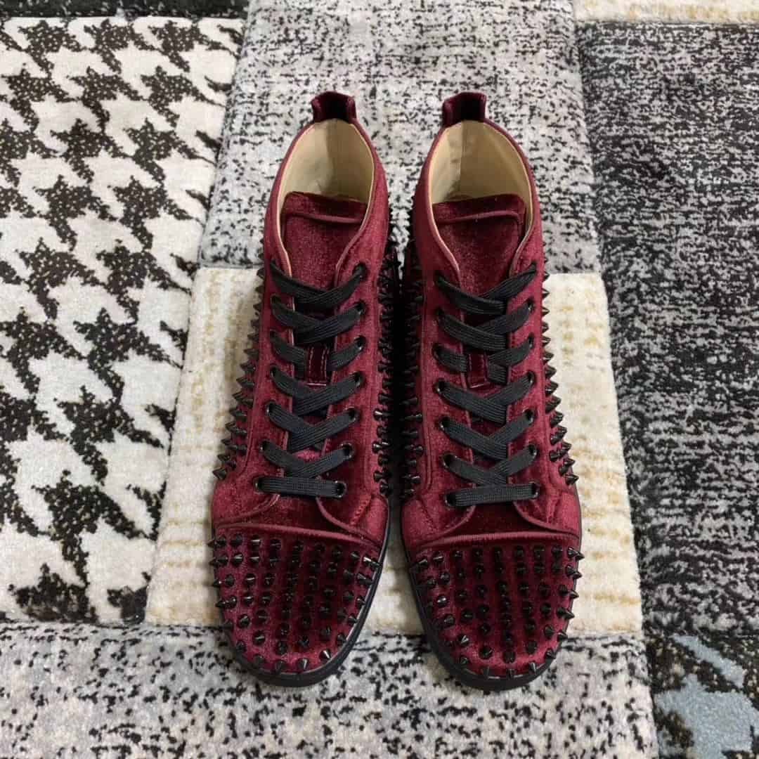 Ch**an louboutin high top sneaker