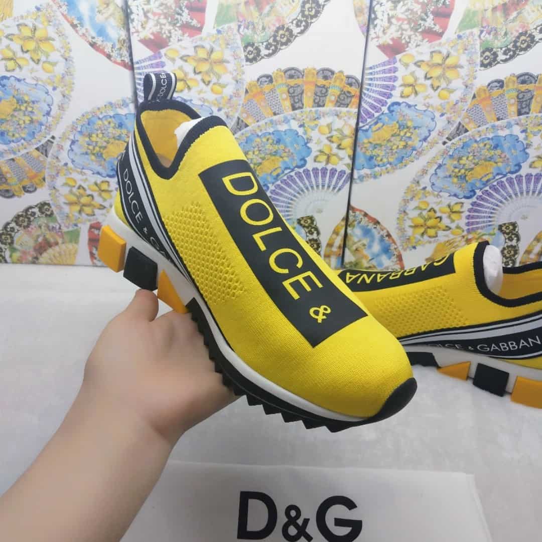 DOLCE & GABBANA STRETCH MESH SORRENTO SNEAKERS WITH LOGO - DG48