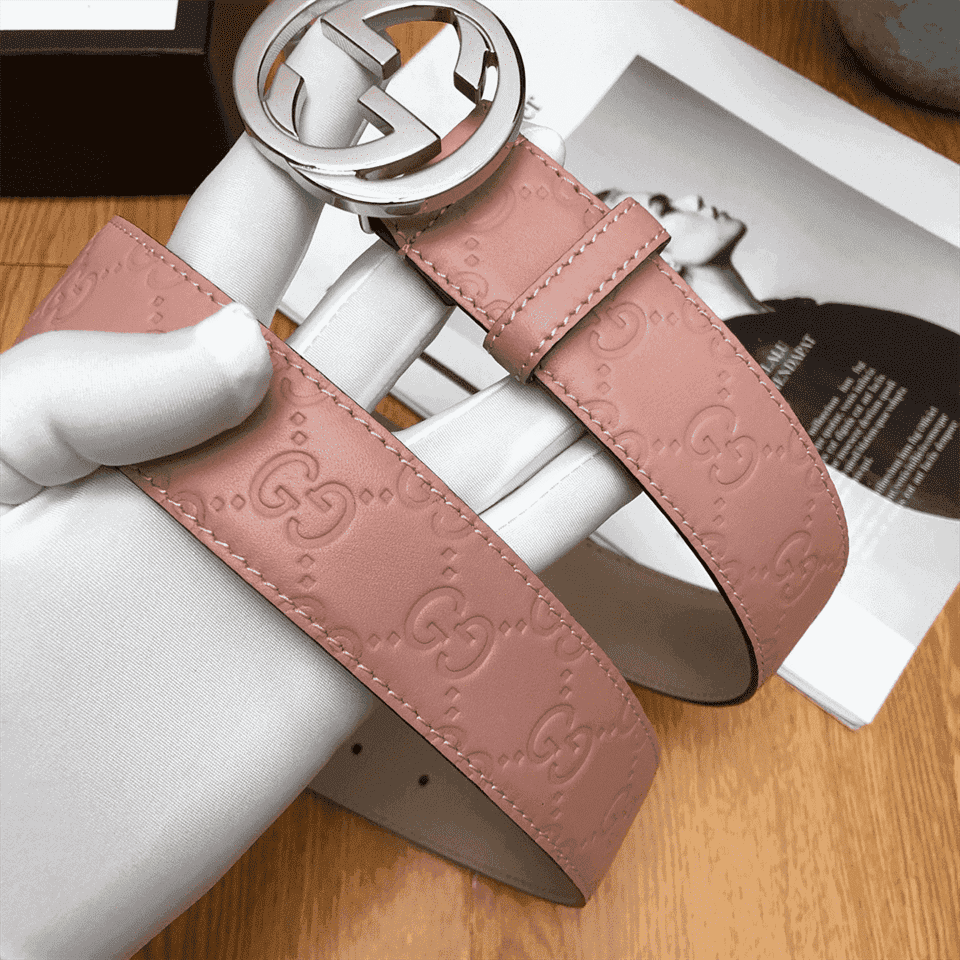 G*u*i interlocking g-buckle leather belt - b2