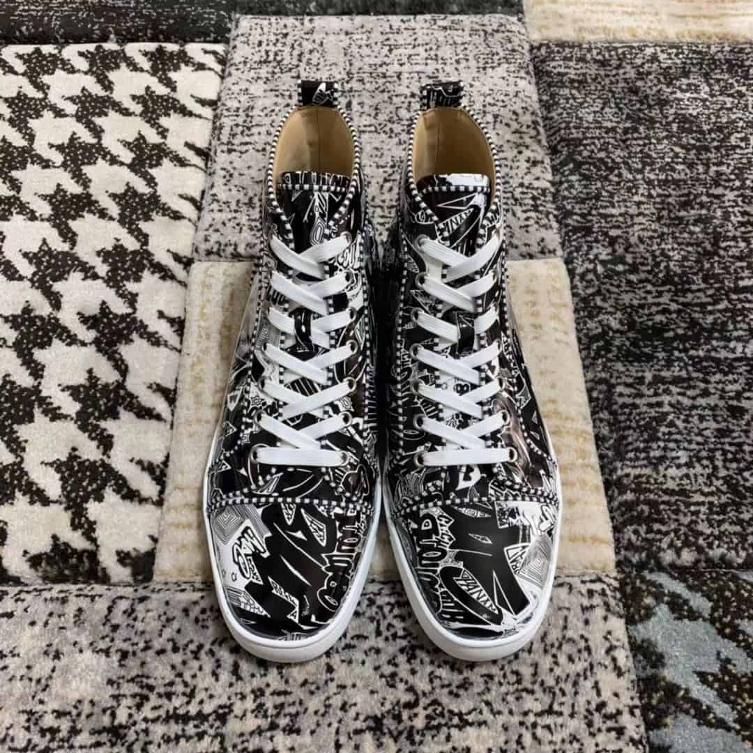 Ch**an louboutin high top sneaker