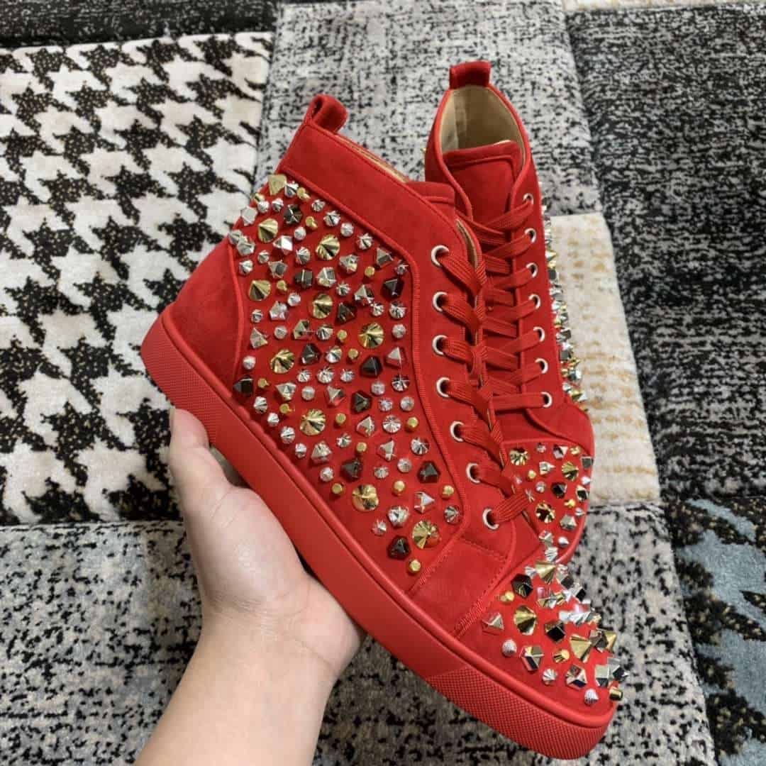 Ch**an louboutin high top sneaker