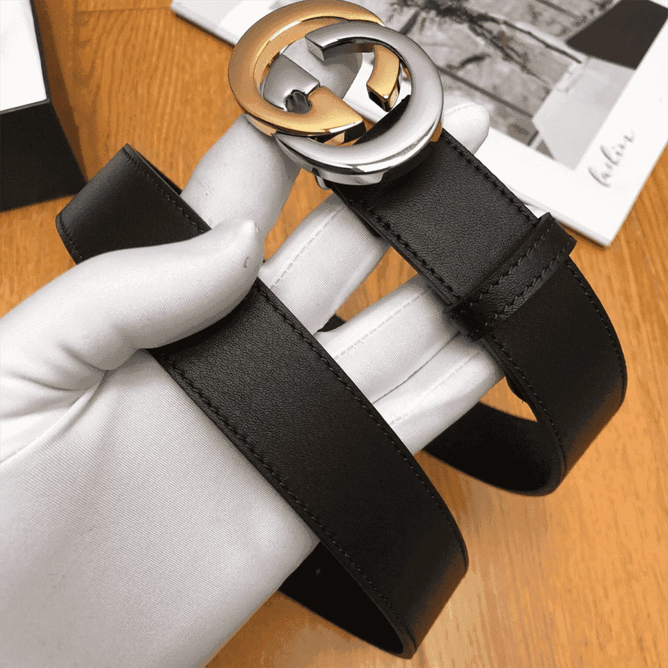 G*u*i gg leather logo belt - b6