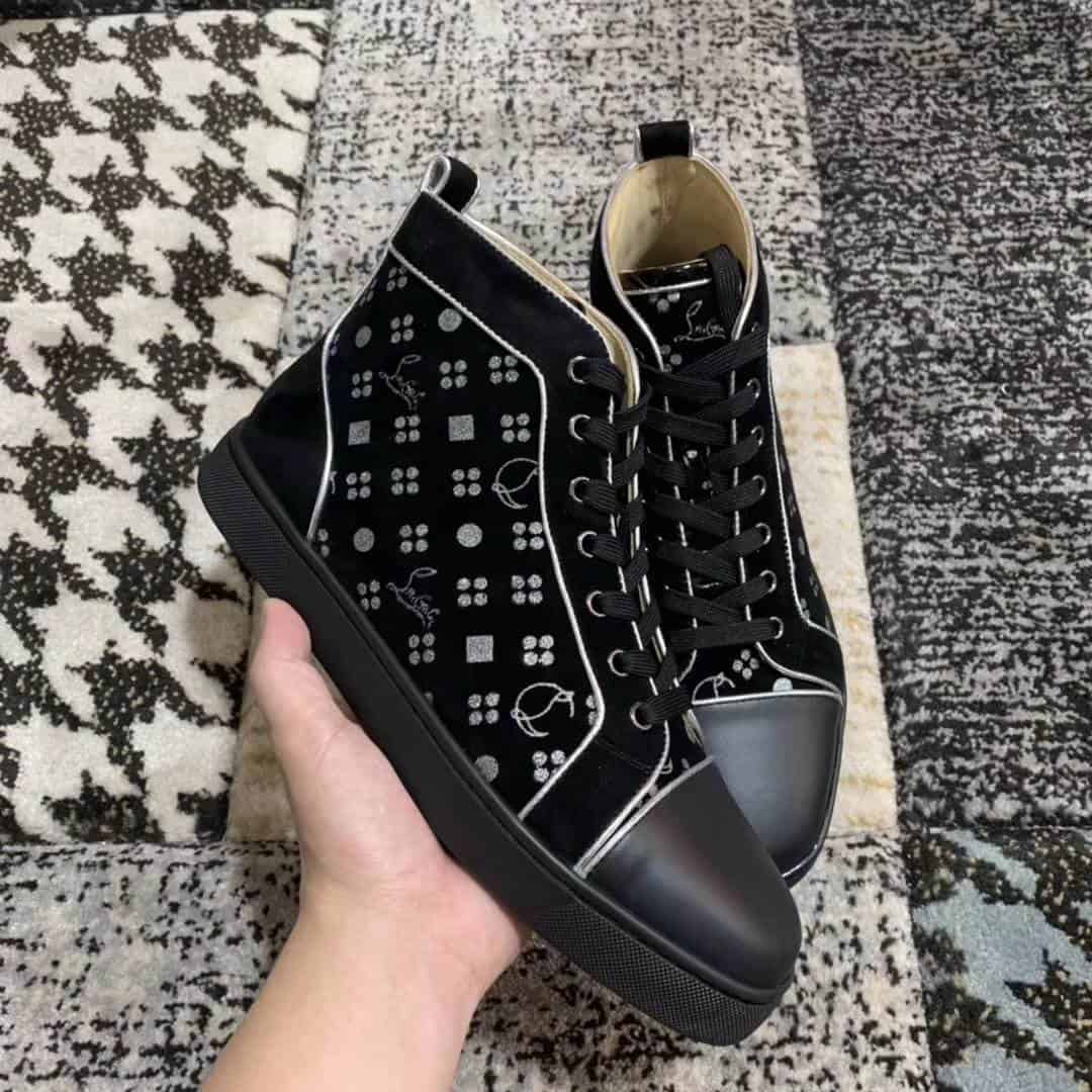 Ch**an louboutin high top sneaker - cl78