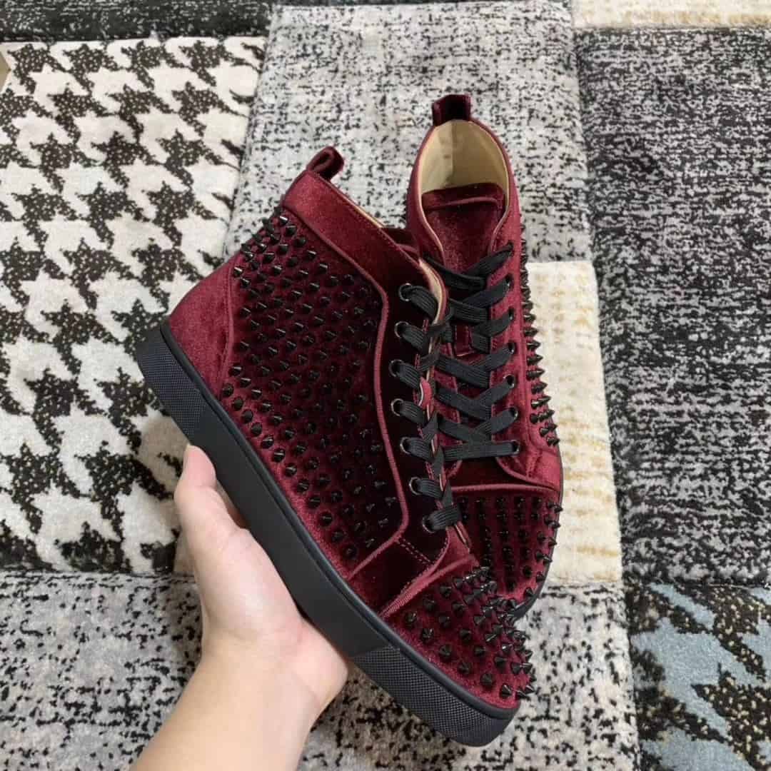 Ch**an louboutin high top sneaker