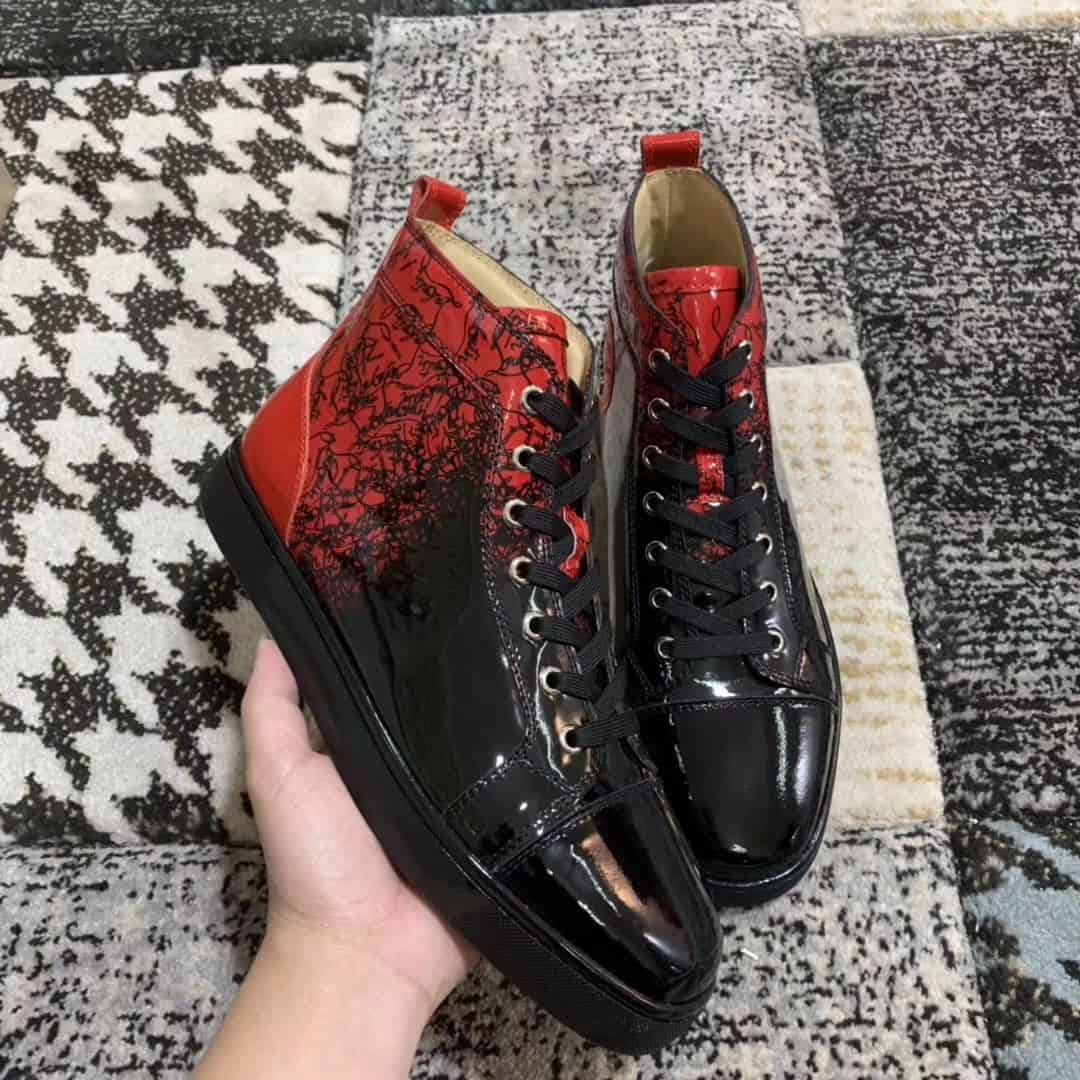 Ch**an louboutin high top sneaker - cl15
