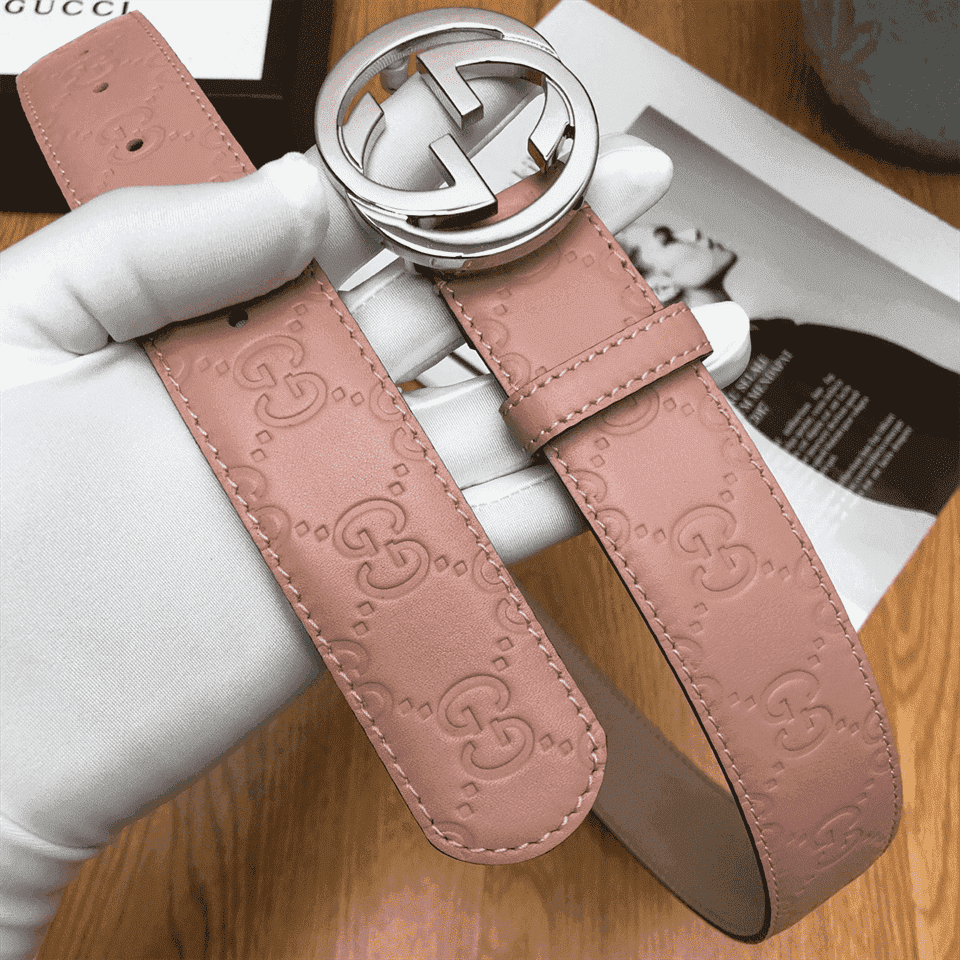G*u*i interlocking g-buckle leather belt - b2
