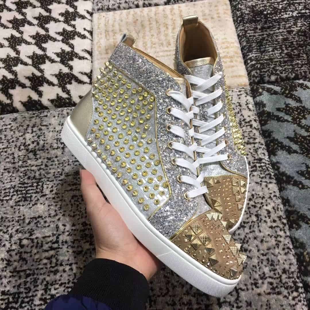 Ch**an louboutin high top sneaker