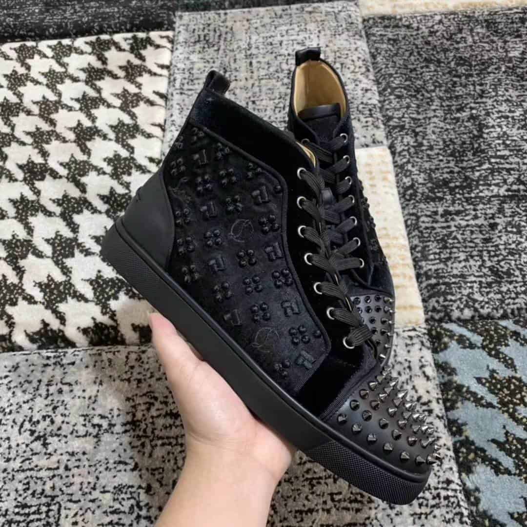 Ch**an louboutin high top sneaker - cl23