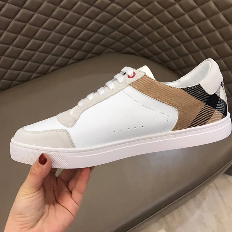 B**rry leather and house check sneakers - bbr27