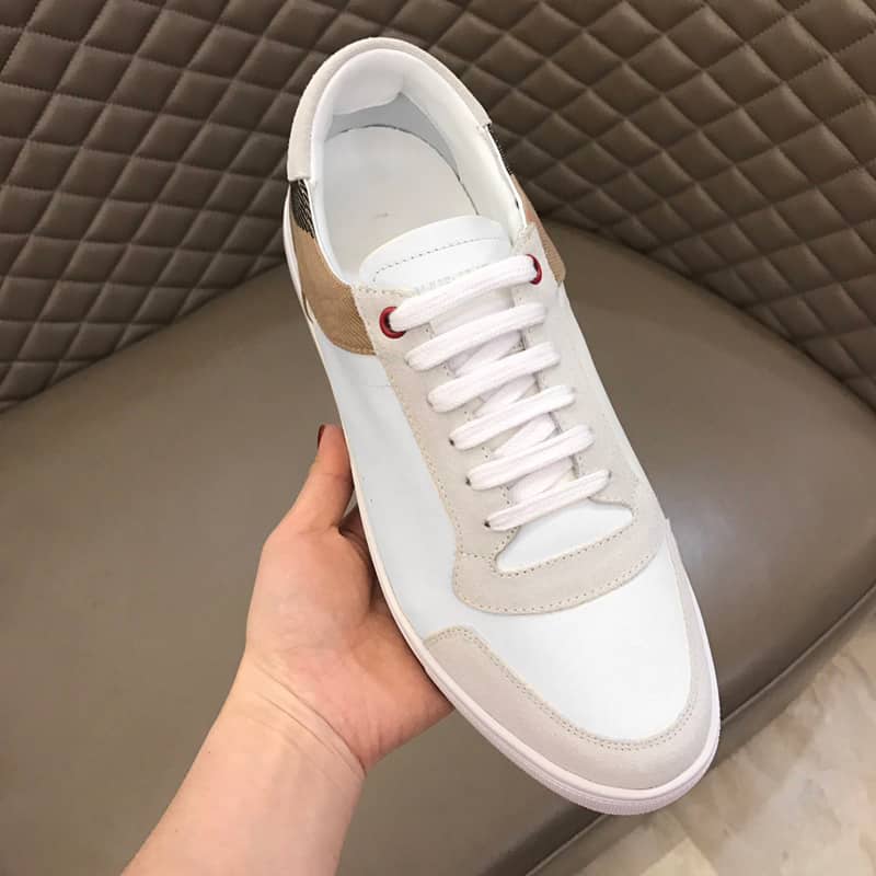 B**rry leather and house check sneakers - bbr27