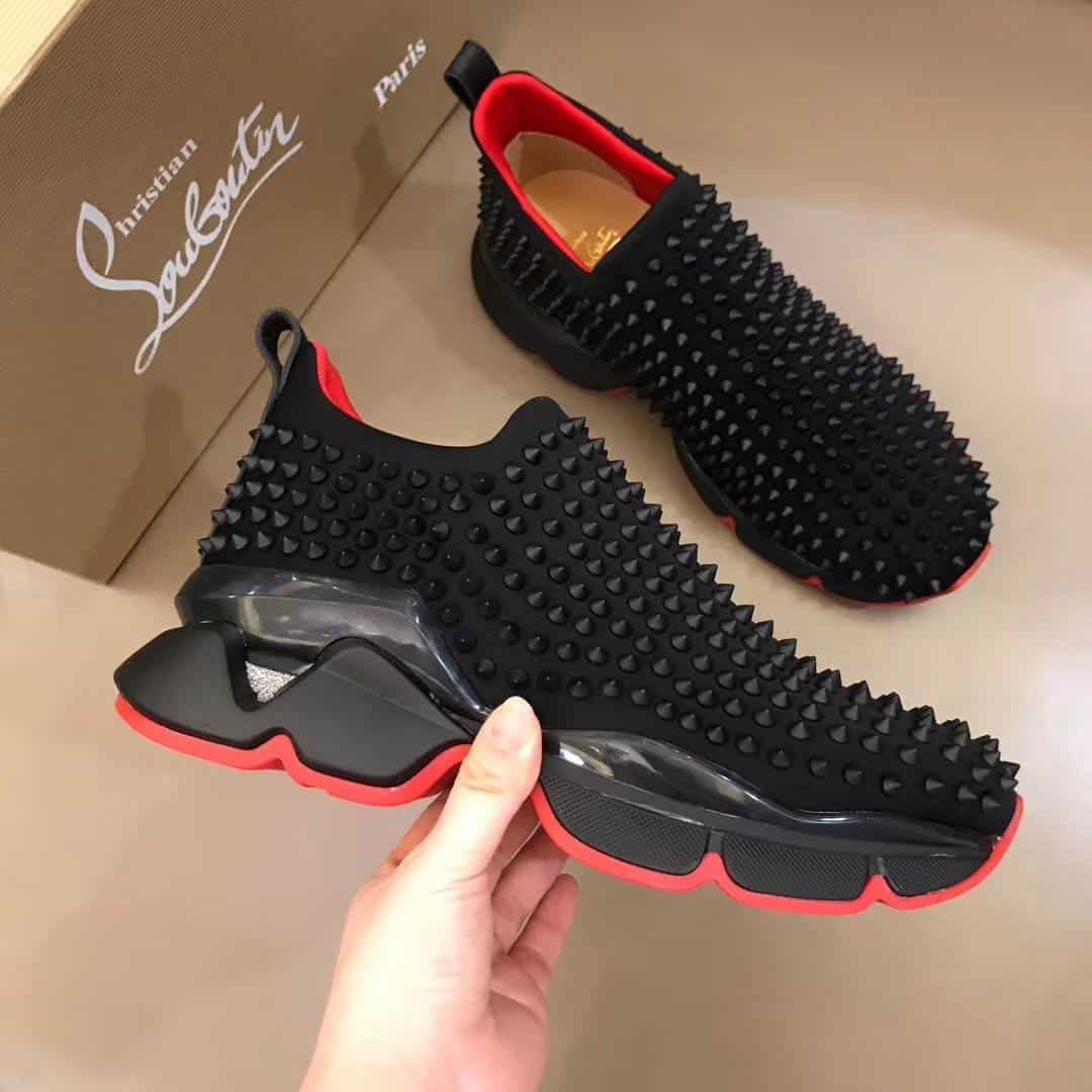 Ch**an louboutin spike sock sneaker - cl52