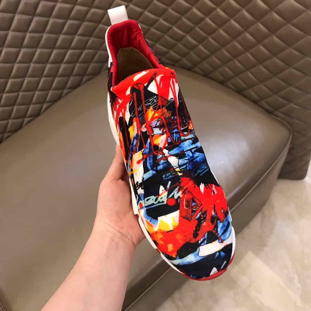 Ch**an louboutin space run sock sneaker - cl63