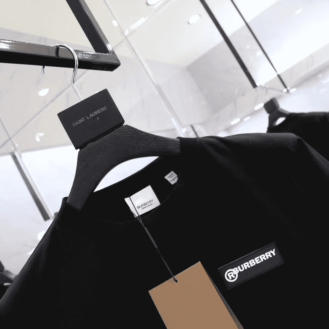 B**rry vintage check panel t-shirt - bbr62