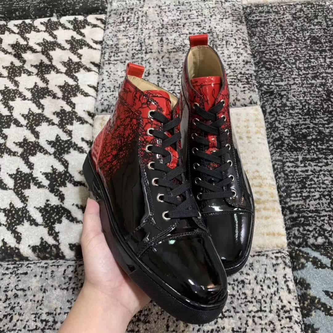 Ch**an louboutin high top sneaker - cl15
