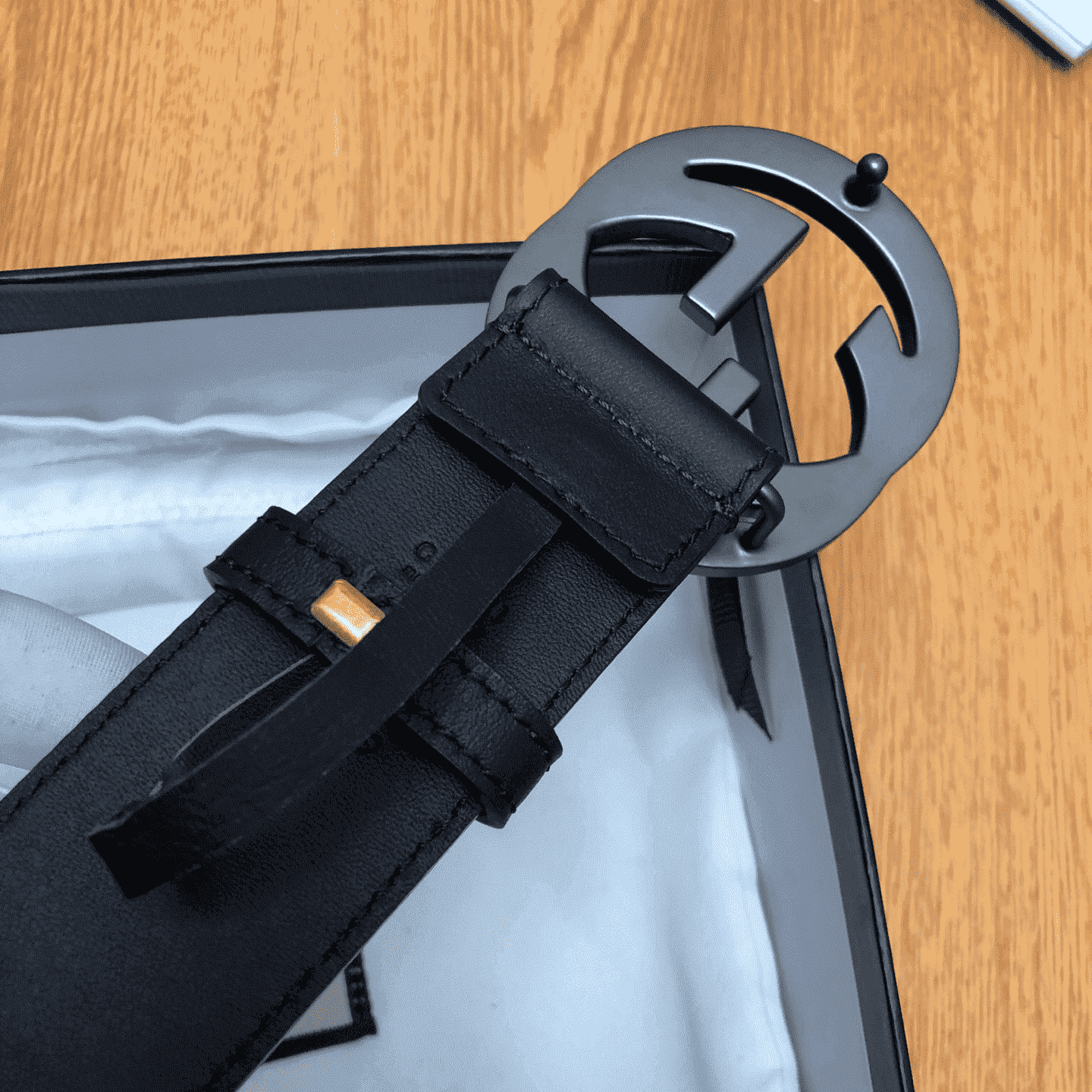 G*u*i interlocking-g leather belt - b12