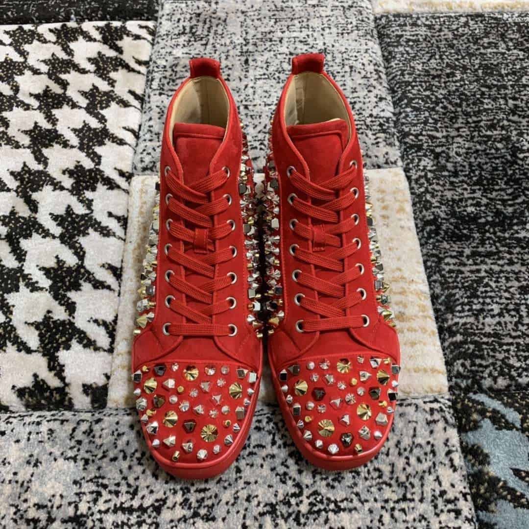 Ch**an louboutin high top sneaker