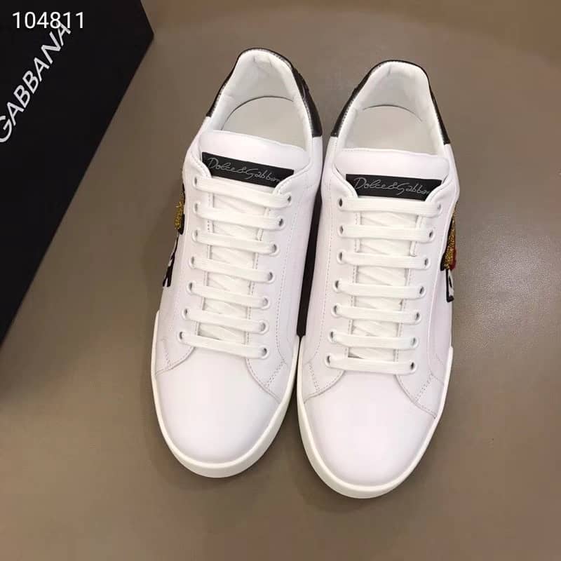DOLCE & GABBANA ROYAL PATCH SNEAKERS - DG4