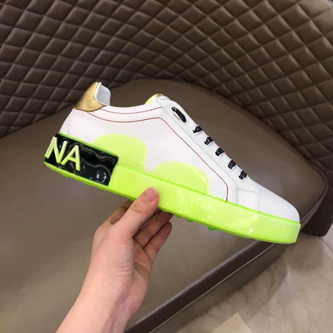 DOLCE & GABBANA PORTOFINO MELT SNEAKERS IN PRINTED NAPPA CALFSKIN - DG17