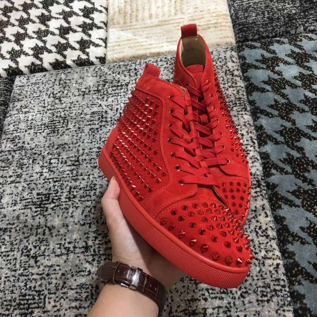 Ch**an louboutin high top sneaker - cl11