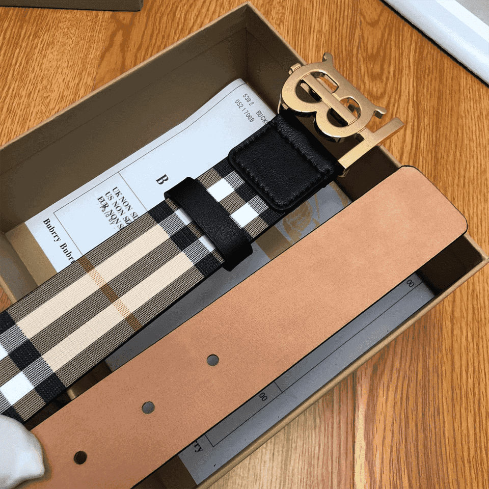 B**rry reversible monogram motif vintage check belt