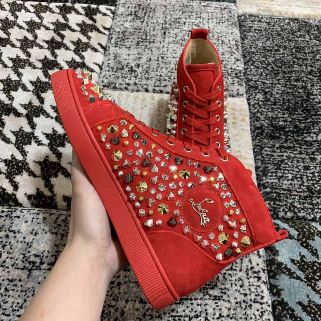 Ch**an louboutin high top sneaker