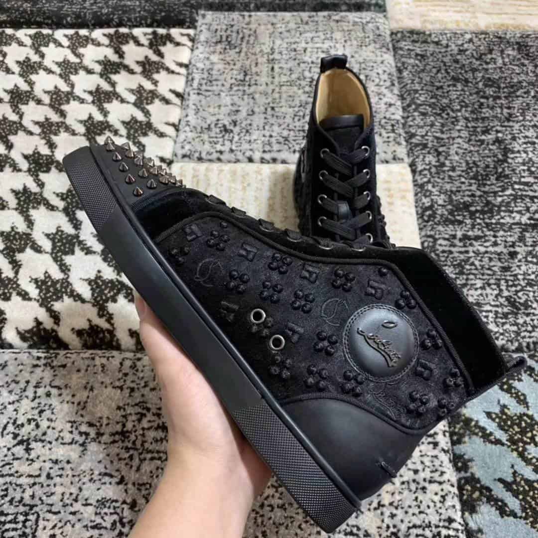 Ch**an louboutin high top sneaker - cl23