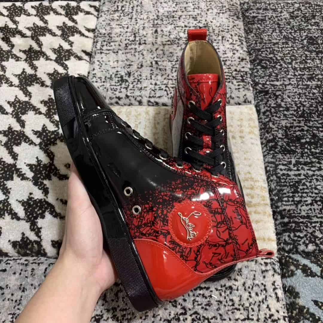 Ch**an louboutin high top sneaker - cl15