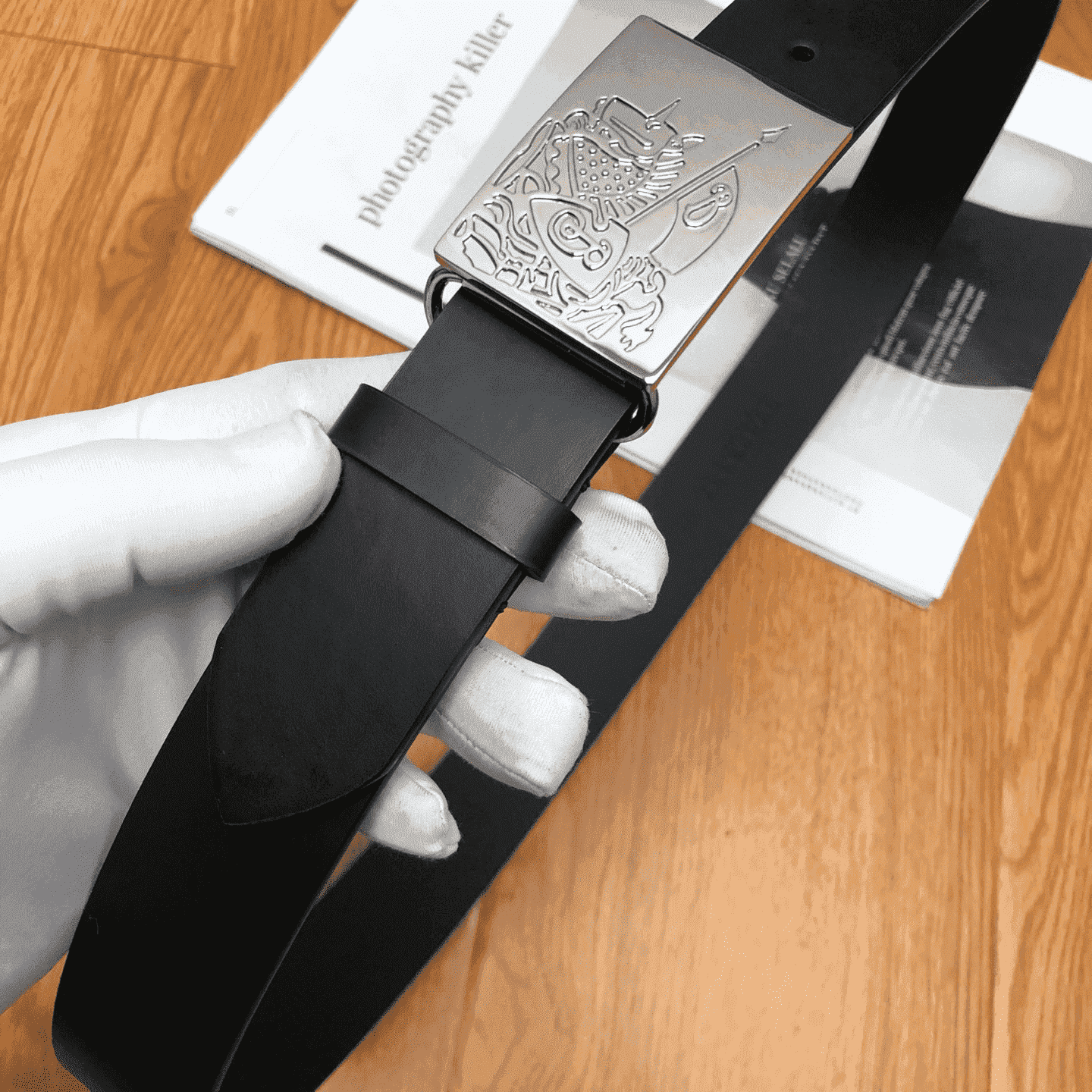 B**rry black men's luke leather belt - b24