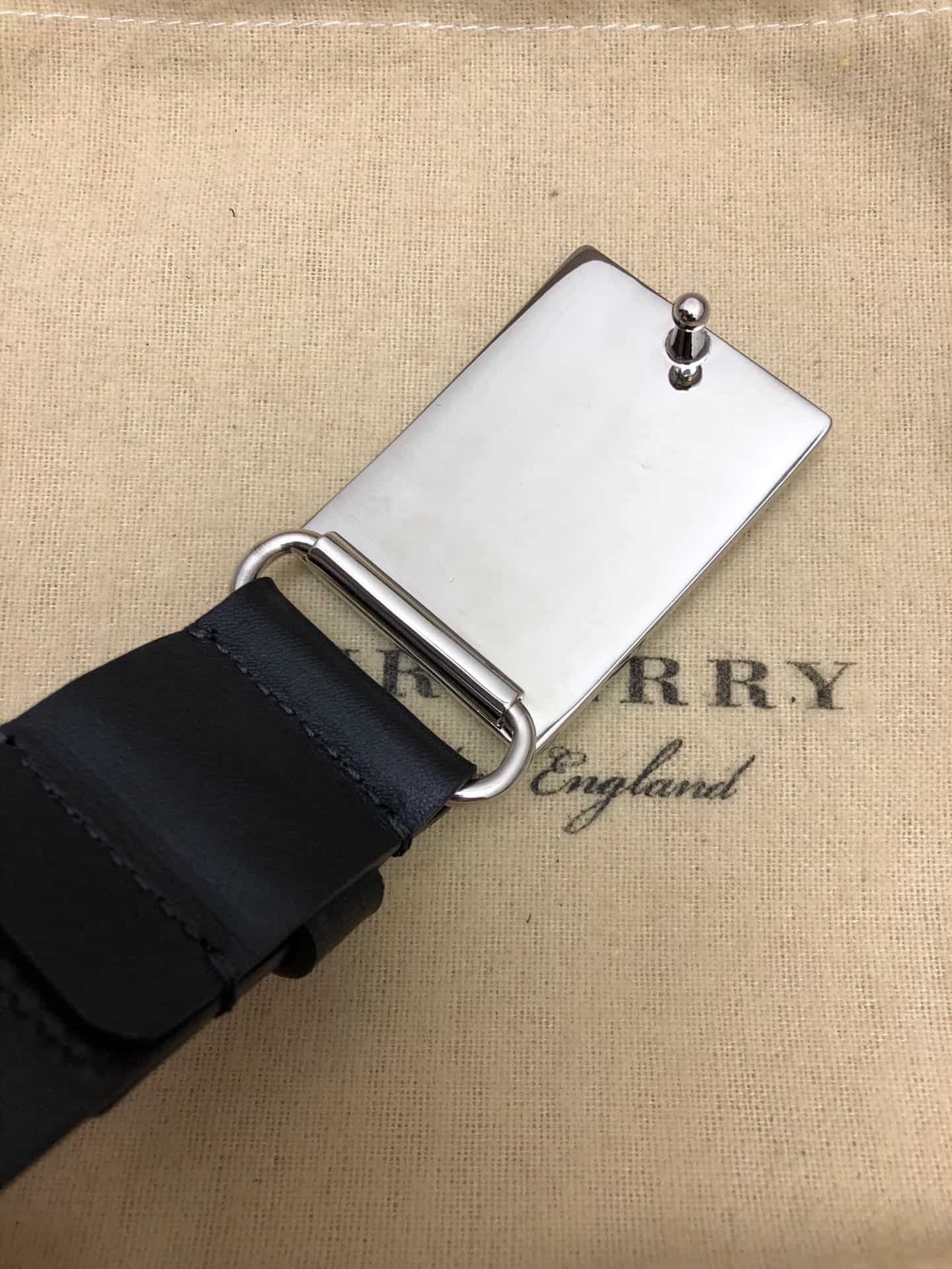 B**rry plaque buckle vintage check e-canvas belt - b23