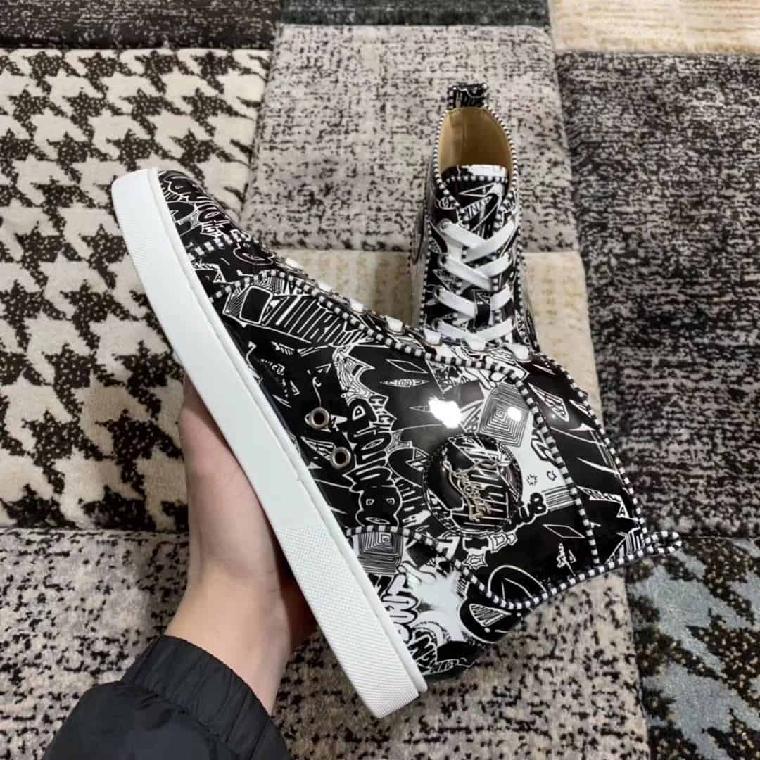 Ch**an louboutin high top sneaker