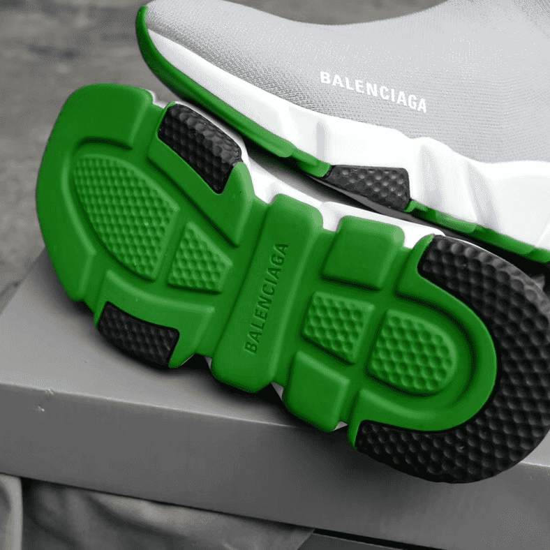 Ba*len*cia*ga speed trainer metallic silver neon - bb19