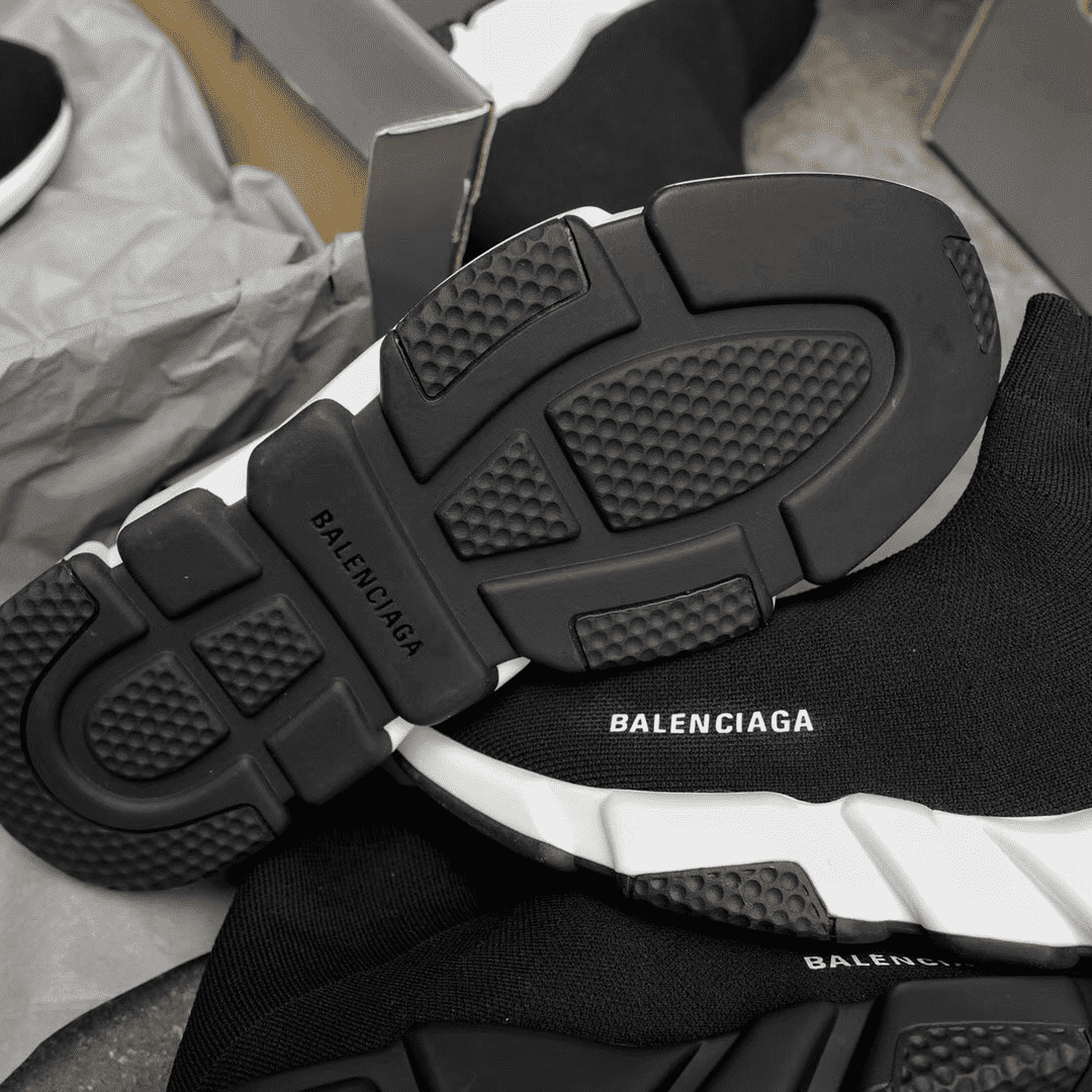 Ba*len*cia*ga speed trainer black white - bb10