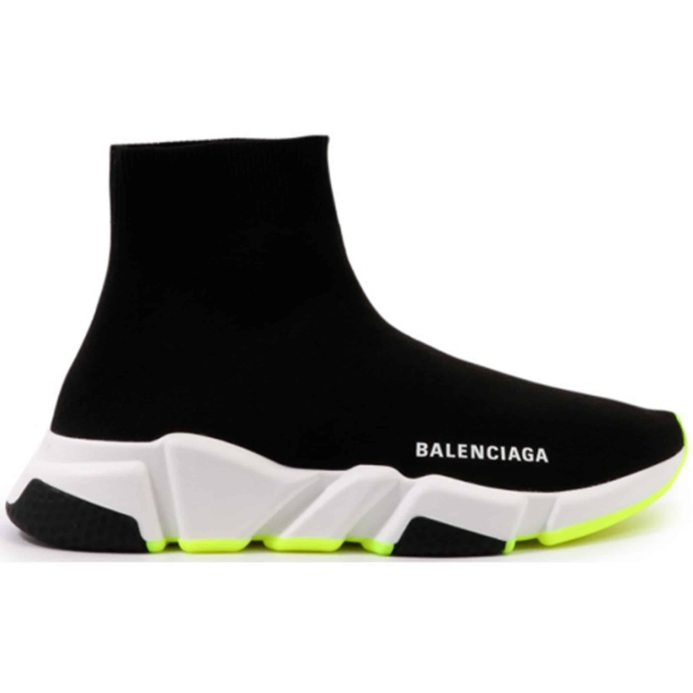 Ba*len*cia*ga speed trainer black white neon ss19 - bb12
