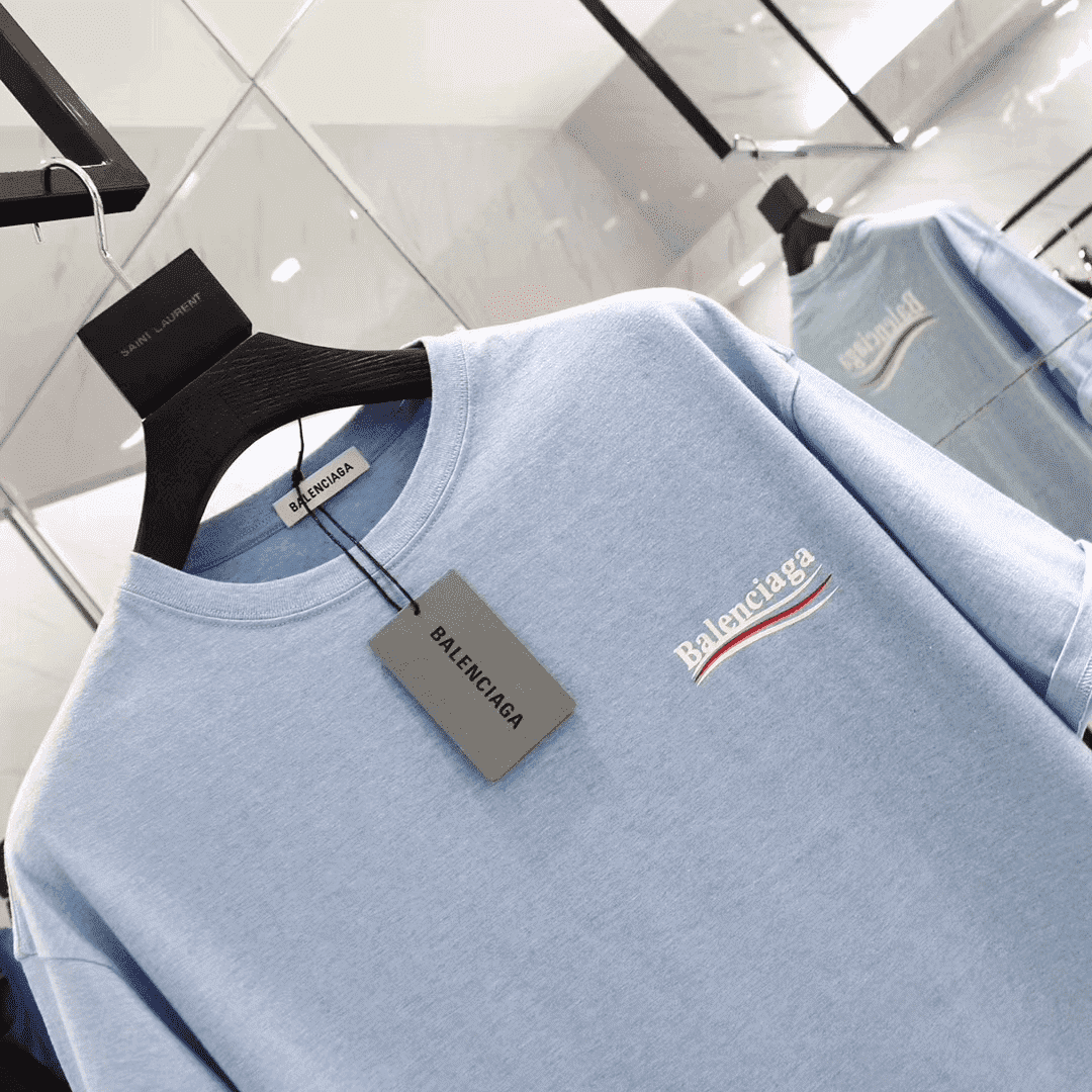 Ba*len*cia*ga oversized logo-print slub cotton-jersey t-shirt - bb36