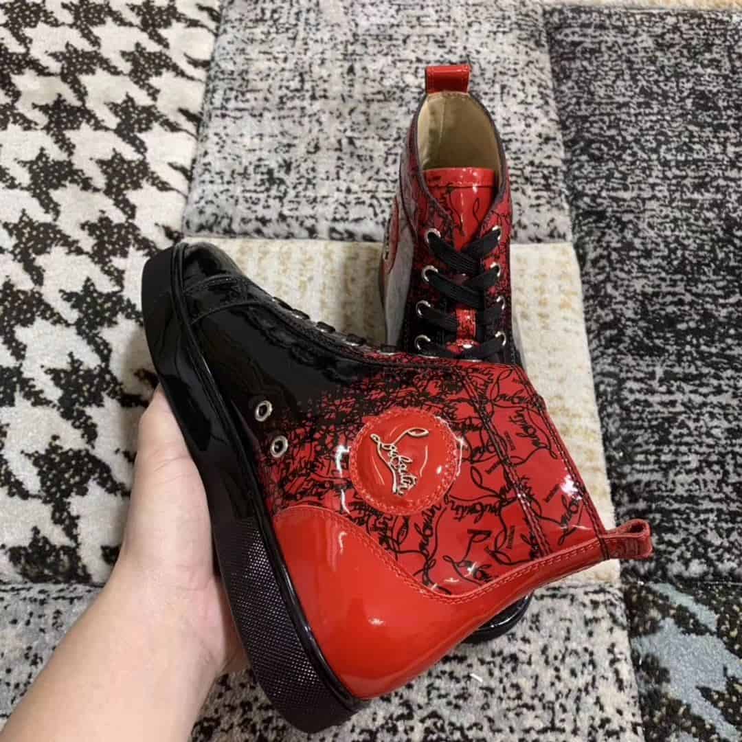 Ch**an louboutin high top sneaker - cl15